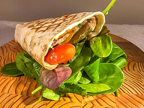 Jerk Vegetable Panini Wraps