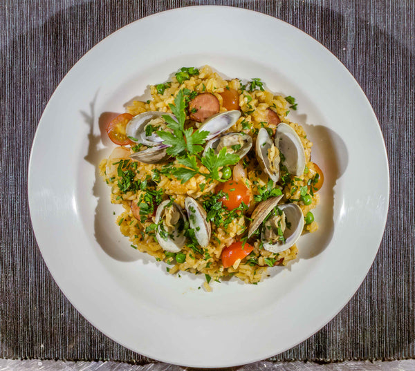 Seafood and Sausage Paella