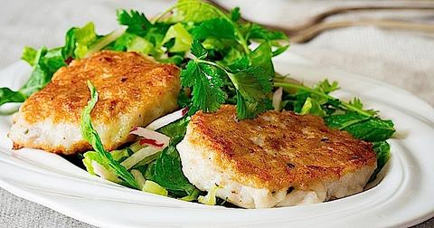 Jerk Fish Cakes with Citrus Salad