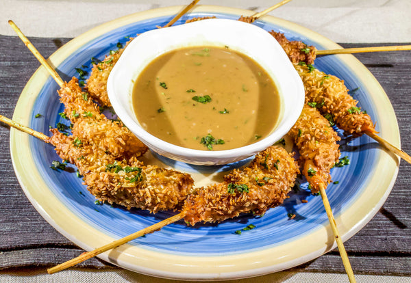 Curried Coconut Shrimp with Tamarind Dipping Sauce